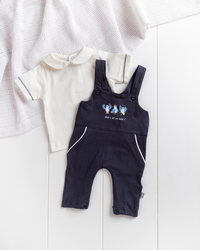 Splash Spla  طقم اولادي سالوبيت حمالة مطبوعة تيشيرت