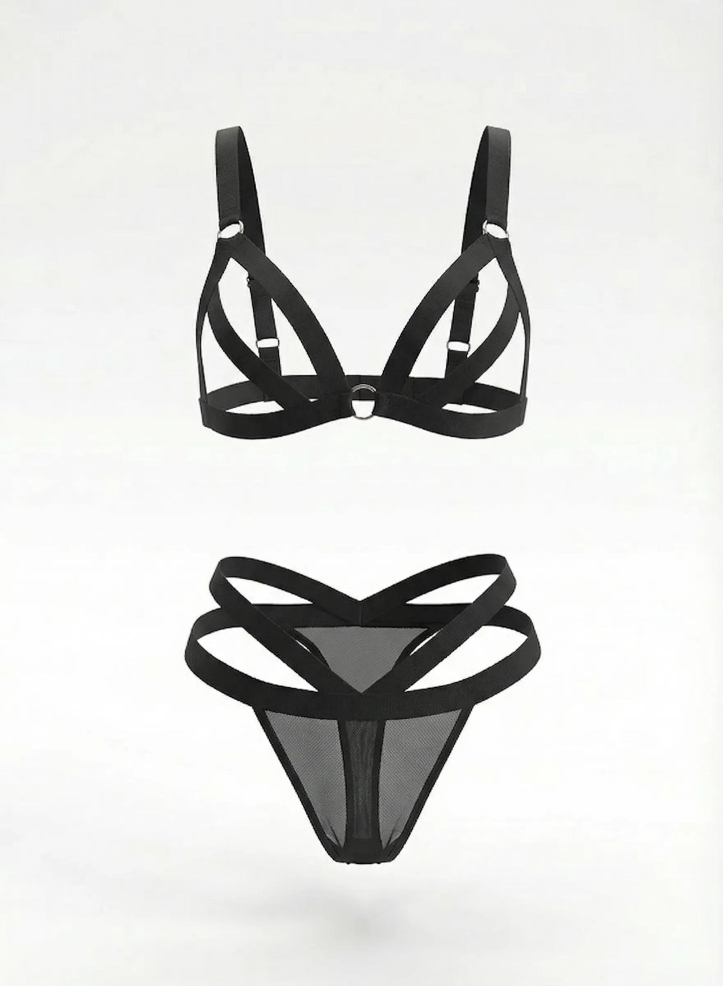 Y طقم بكيني قطعتين مقلم