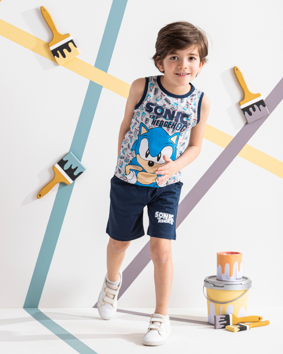 SONIC بيجامه اولادي كت شورت