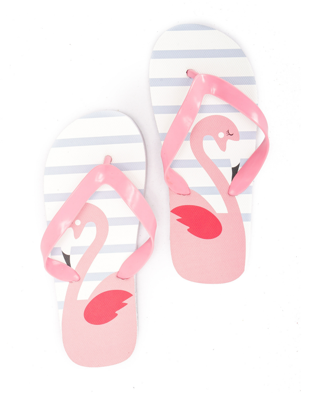 My children's slipper is a flamingo