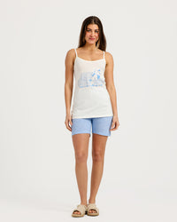 Women's Sleeveless Pajama Set with Shorts