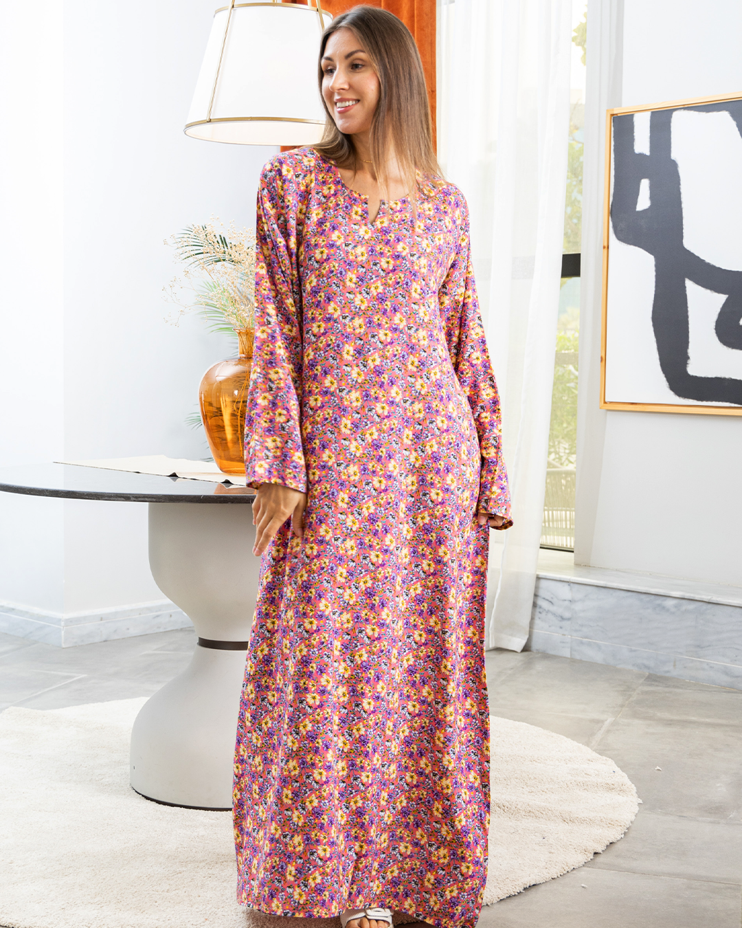 قميص فسكوز كم مشجر53