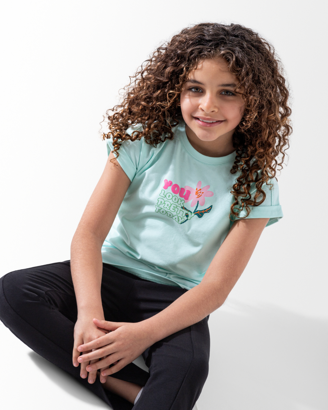 You look pretty today بيجاما بناتي