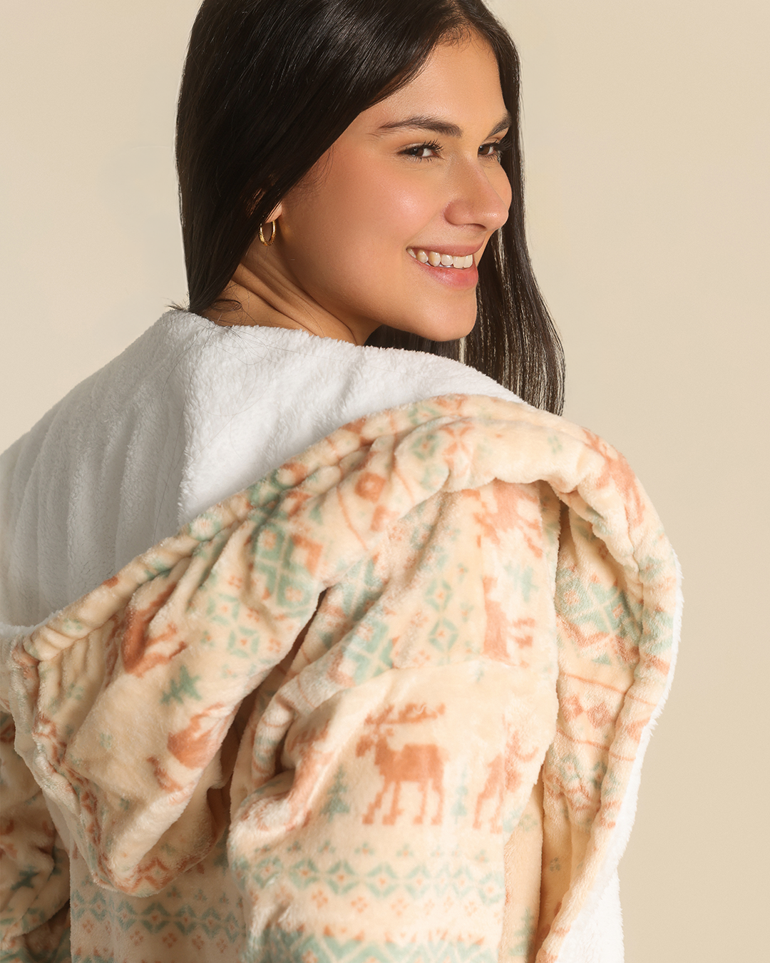 Nordic vibes women robe