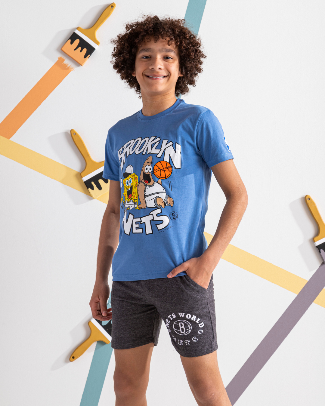 Brooklyn بيجامه اولادي جرسونيه سبونج بوب