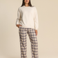 Sharing Warmth Women Pajama in Cream Color