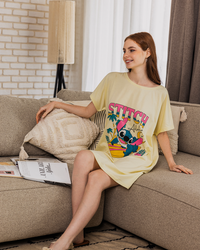 Stitch Women's Over Size Cash Printed Stitch