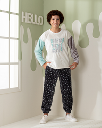 NYC Junior boys pajamas with sleeves and trousers