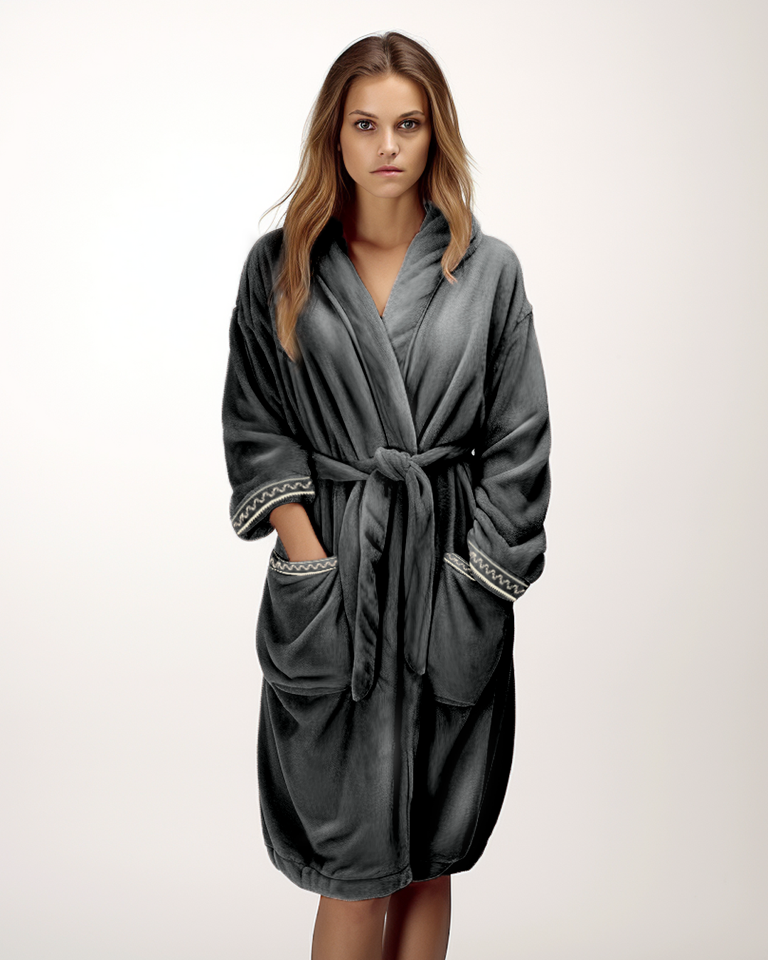 Women Embroidered Robe 24051