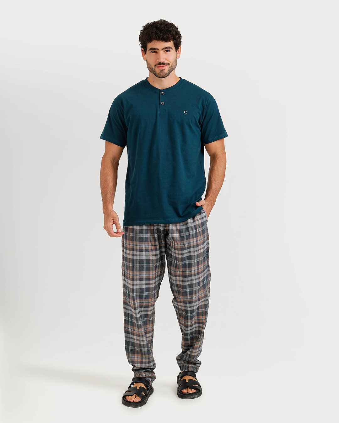 Men's short-sleeve pajama with pants