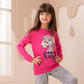 Kind girls set interlock print