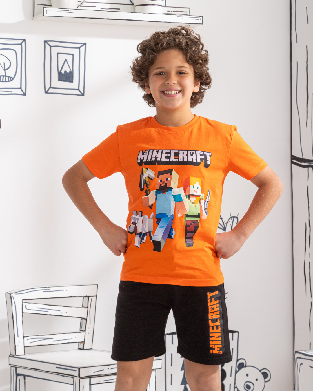 mini carft بيجامه اولادي ميني كرافت