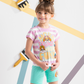 paw patrol girls pajamas striped shorts