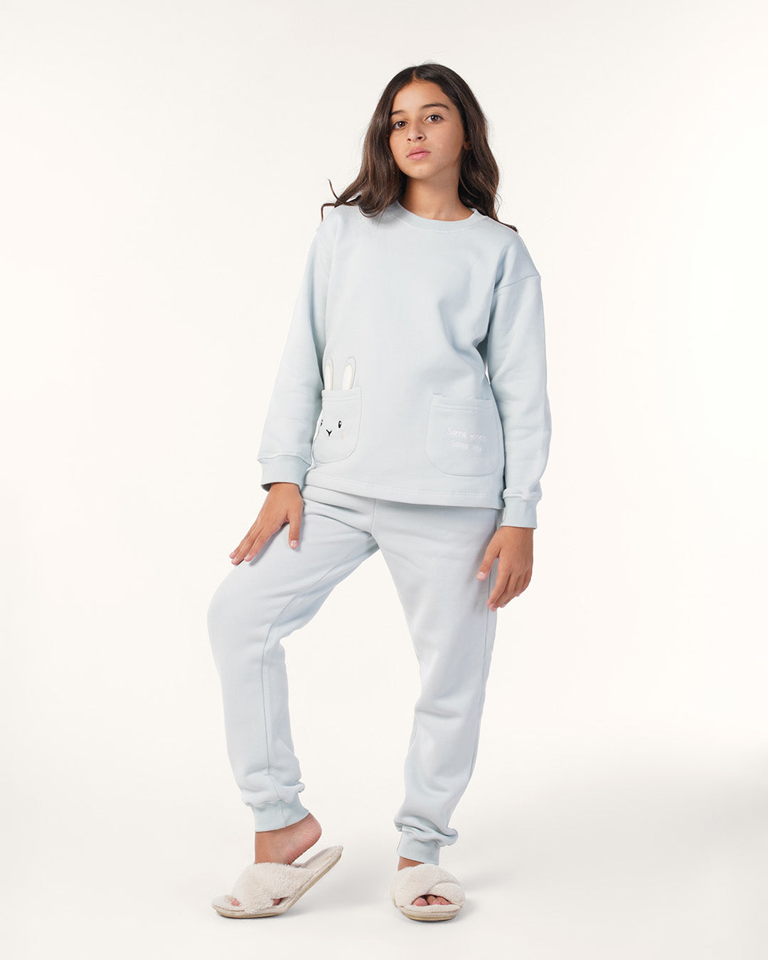 بيجاما بناتي بجيب ارنب