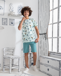 Jungle Adventure Boys' pajamas, half sleeves and shorts