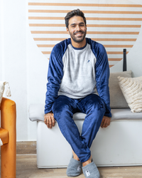 Men's pajamas, two men's shoes, Polar horse embroidery