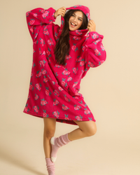 Big Colorful Roses Women Wearable Blanket