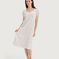 Women's Jacquard Nightshirt Half Sleeve