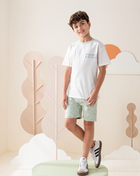 بيجاما اولادي توب اوفر سايز و شورت سمر ميلتون ركوب الامواج