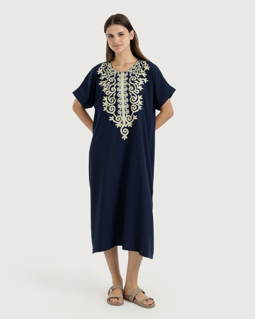 قميص داكرون شانيل مطرز 001