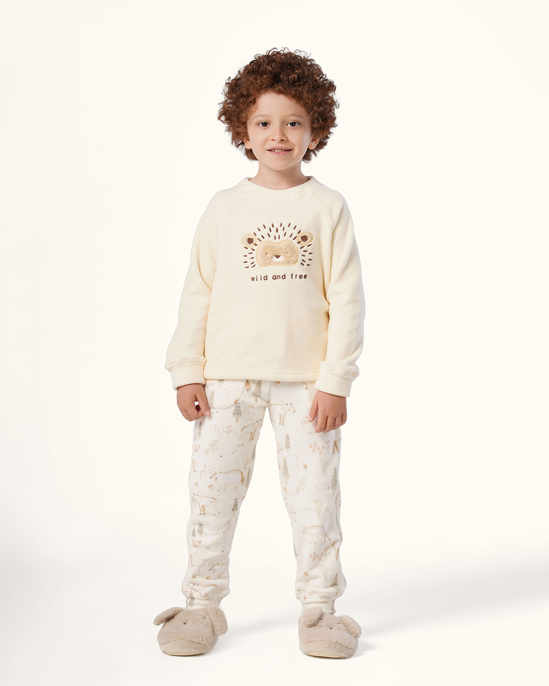 بيجاما كُم طويل قنفذ سعيد