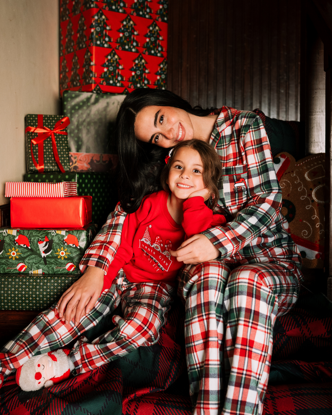 Santa Crew Mini Elf  Pajamas