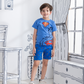 Super hero man boys' half-sleeved pajamas and cotton shorts