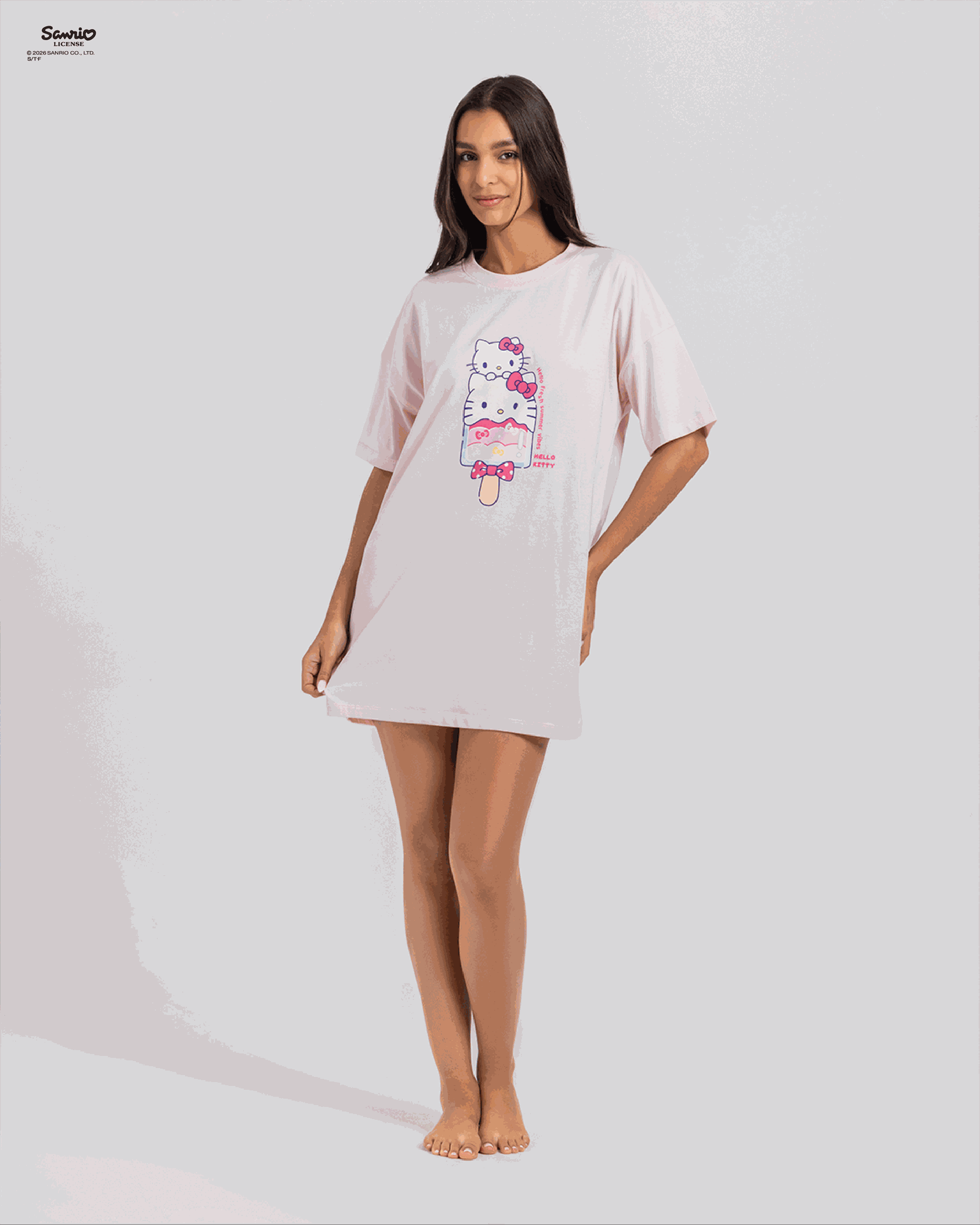 Hello Kitty Women Shirt Dress