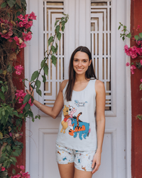 Booh Women's pajamas, T-shirt and shorts