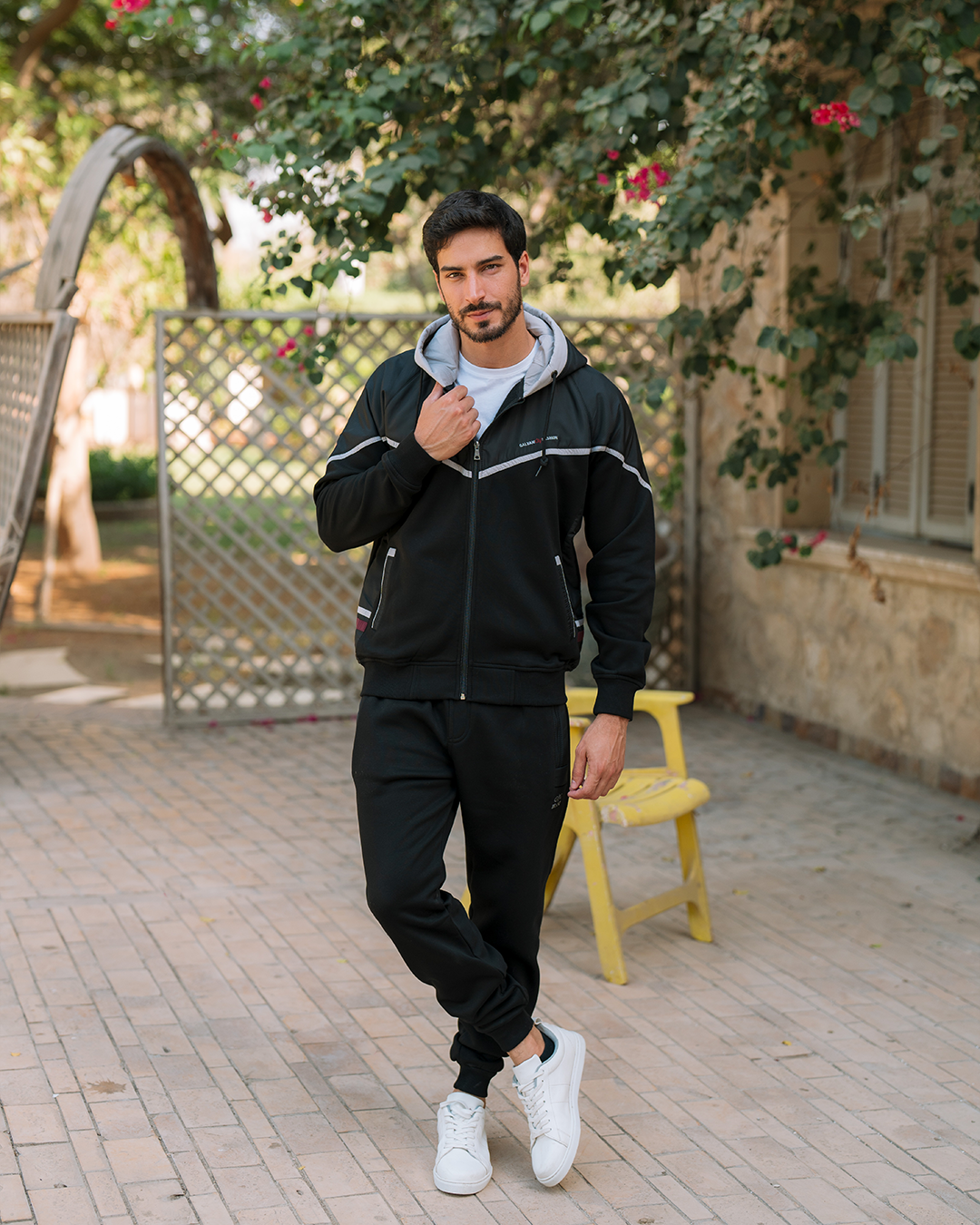 GALVANI GV FASHOIN بيجامه رجالي كابيشو وبسوسته مفتوح وبجيوب