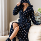 Long heart women's robe