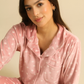 Polka Dots Women Classic pajama in Nude