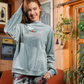 all that you ever wanted Women's pajamas with a rose print on the chest