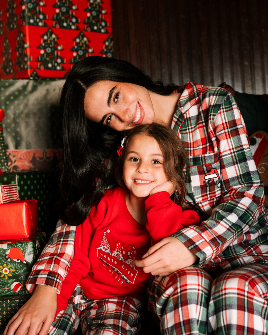 Santa Crew Mini Elf  Pajamas