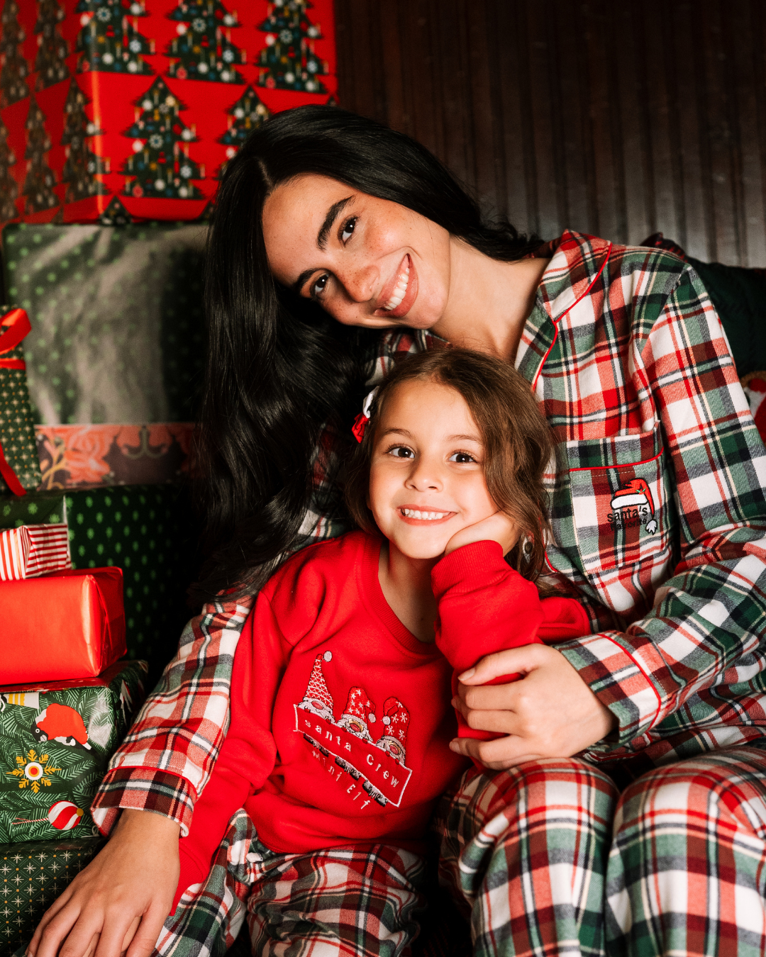 Santa Crew Mini Elf  Pajamas