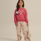 Girls' Flower Heart Pants Pajamas