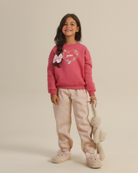 Girls' Flower Heart Pants Pajamas