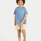 Little Pilot Pajama Short in Bright Blue