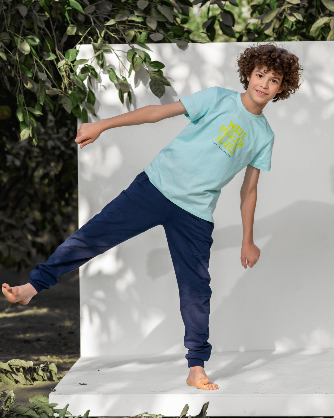 Wave Maker Boys' Pajama Set Half Sleeve with Pants