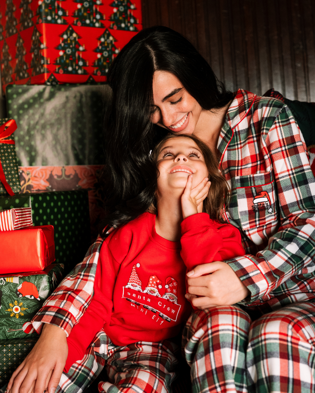 Santa Crew Mini Elf  Pajamas