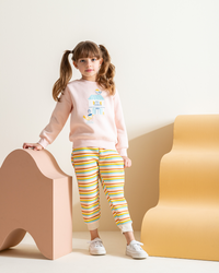 Bird House Children's pajamas for girls Milton plain * Casual Milton stripe