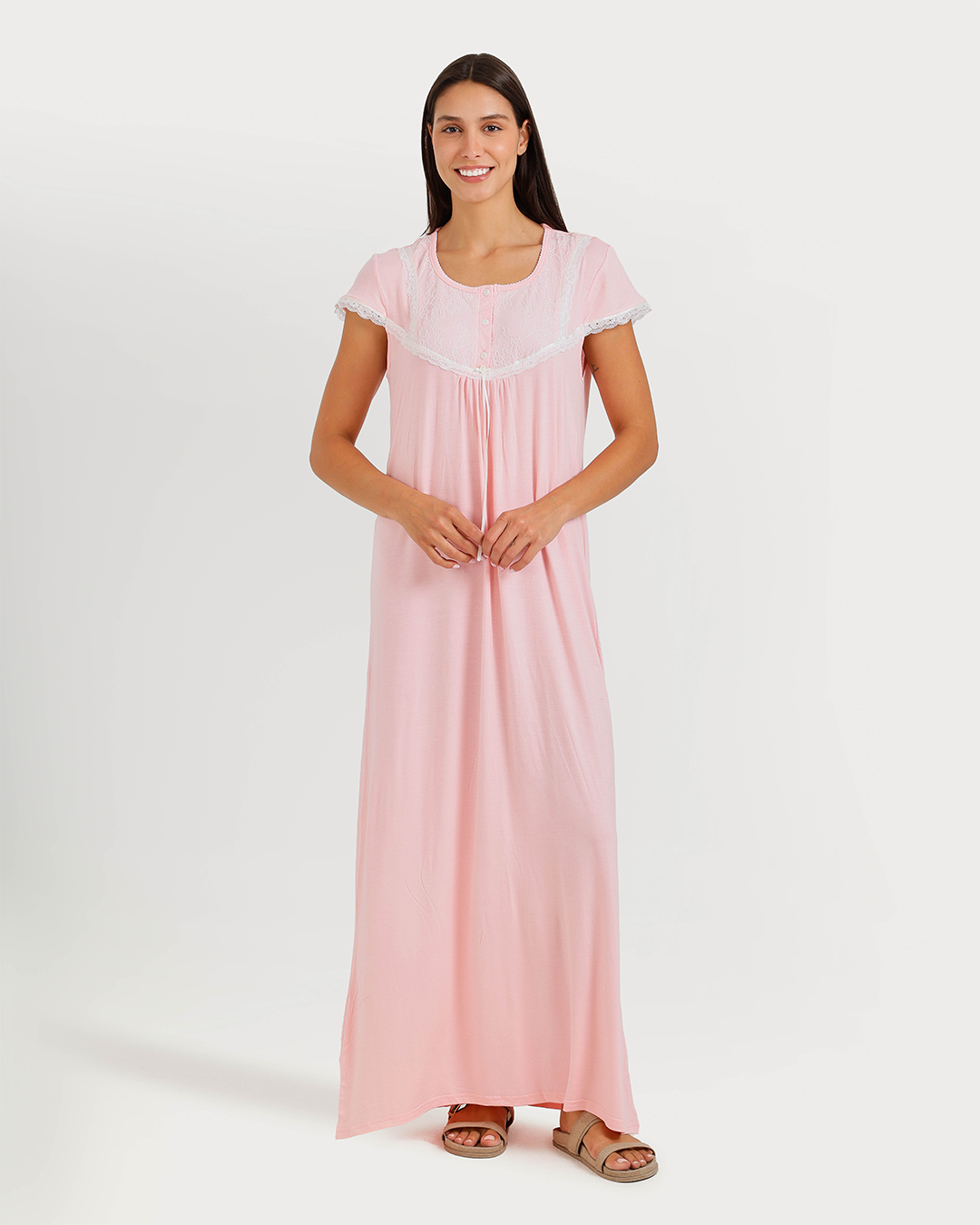 Jalabiya femme, manches my longues, dentelle