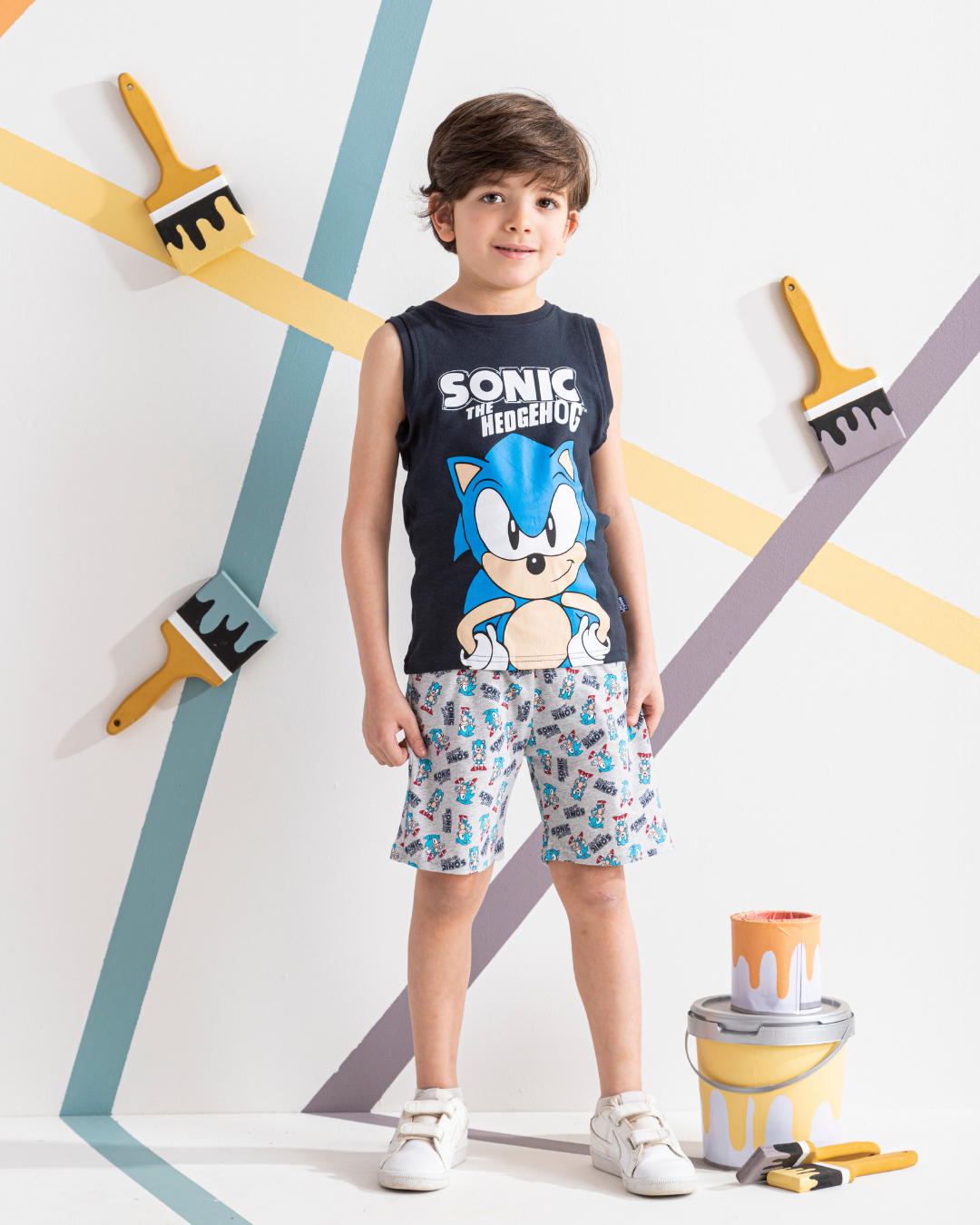 SONIC بيجامه اولادي كت شورت