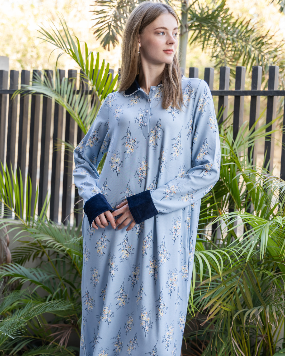 قميص نوم حريمي ميلتون مطبوع كوله ومرد