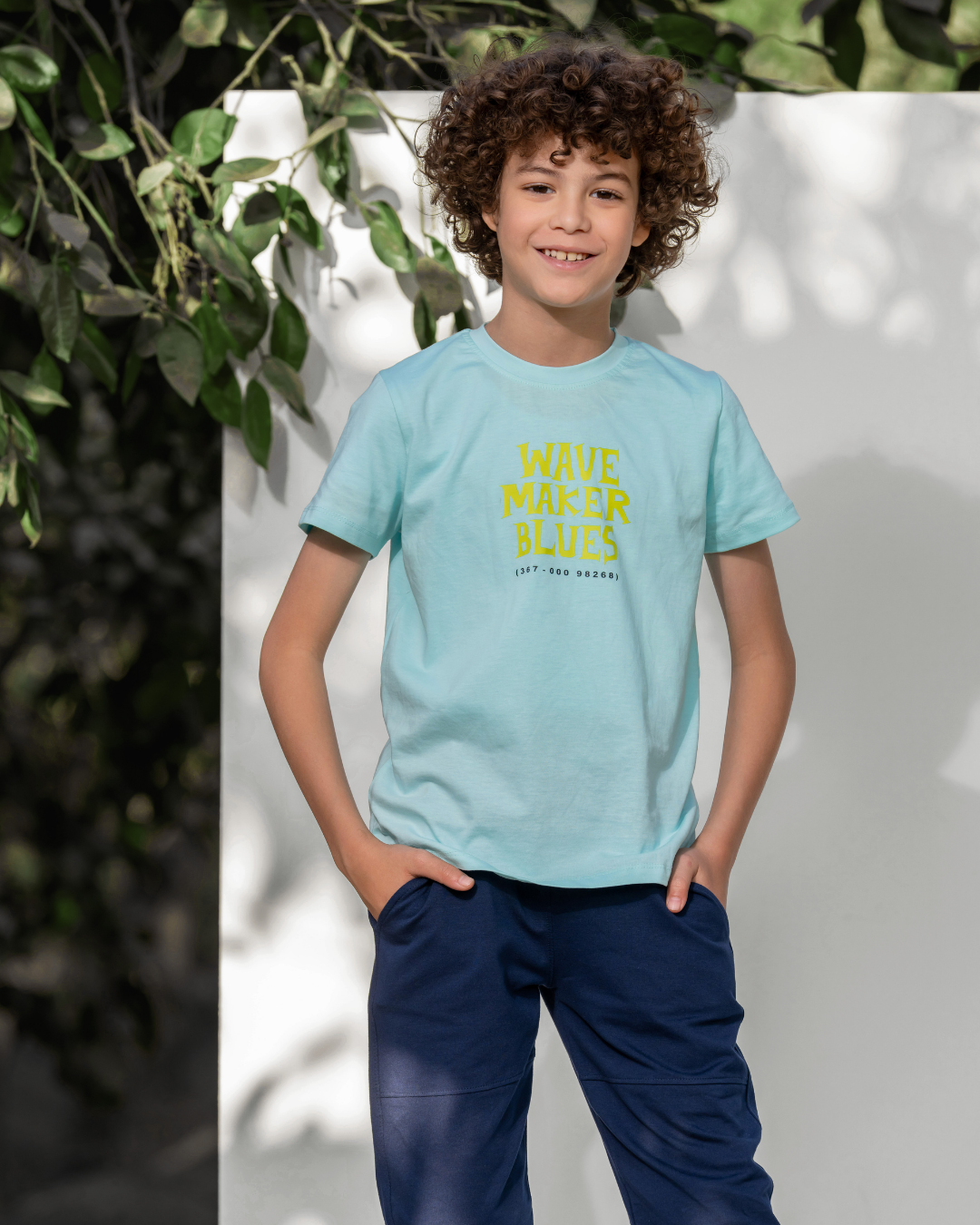 Wave Maker Boys' Pajama Set Half Sleeve with Pants