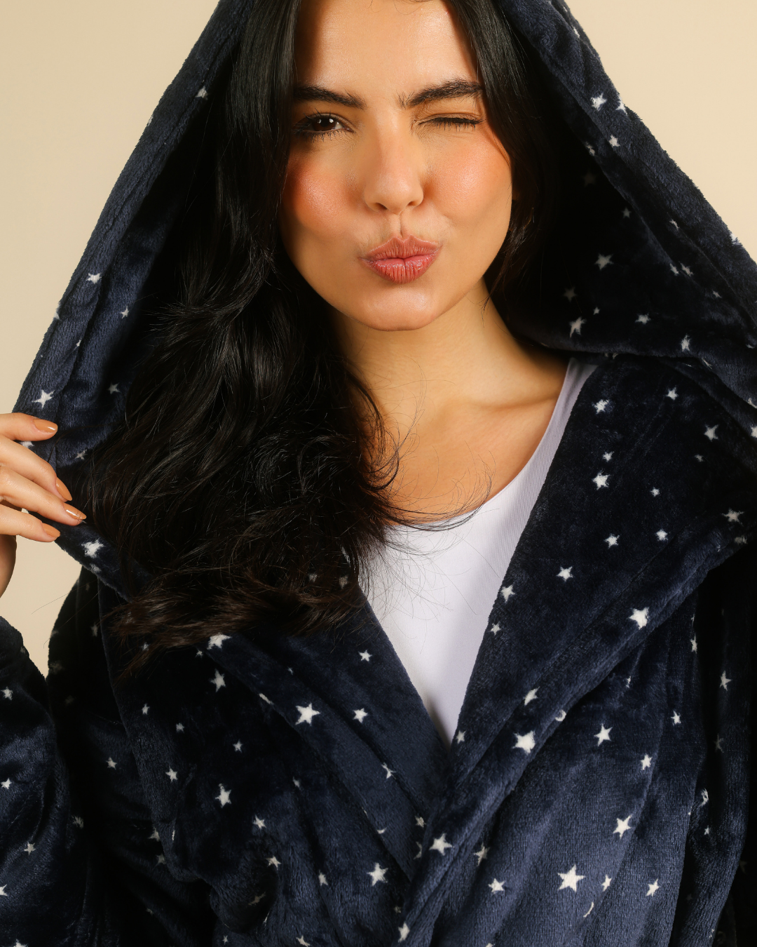 Stary winter women robe