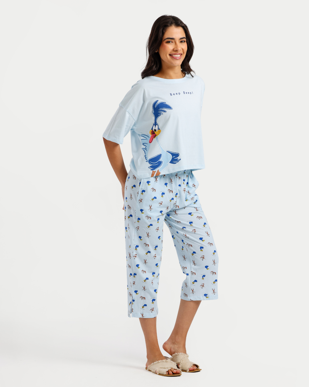 بيجاما بنتاكور حريمي بطبعة مرحة