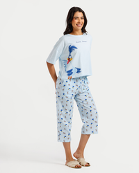 بيجاما بنتاكور حريمي بطبعة مرحة