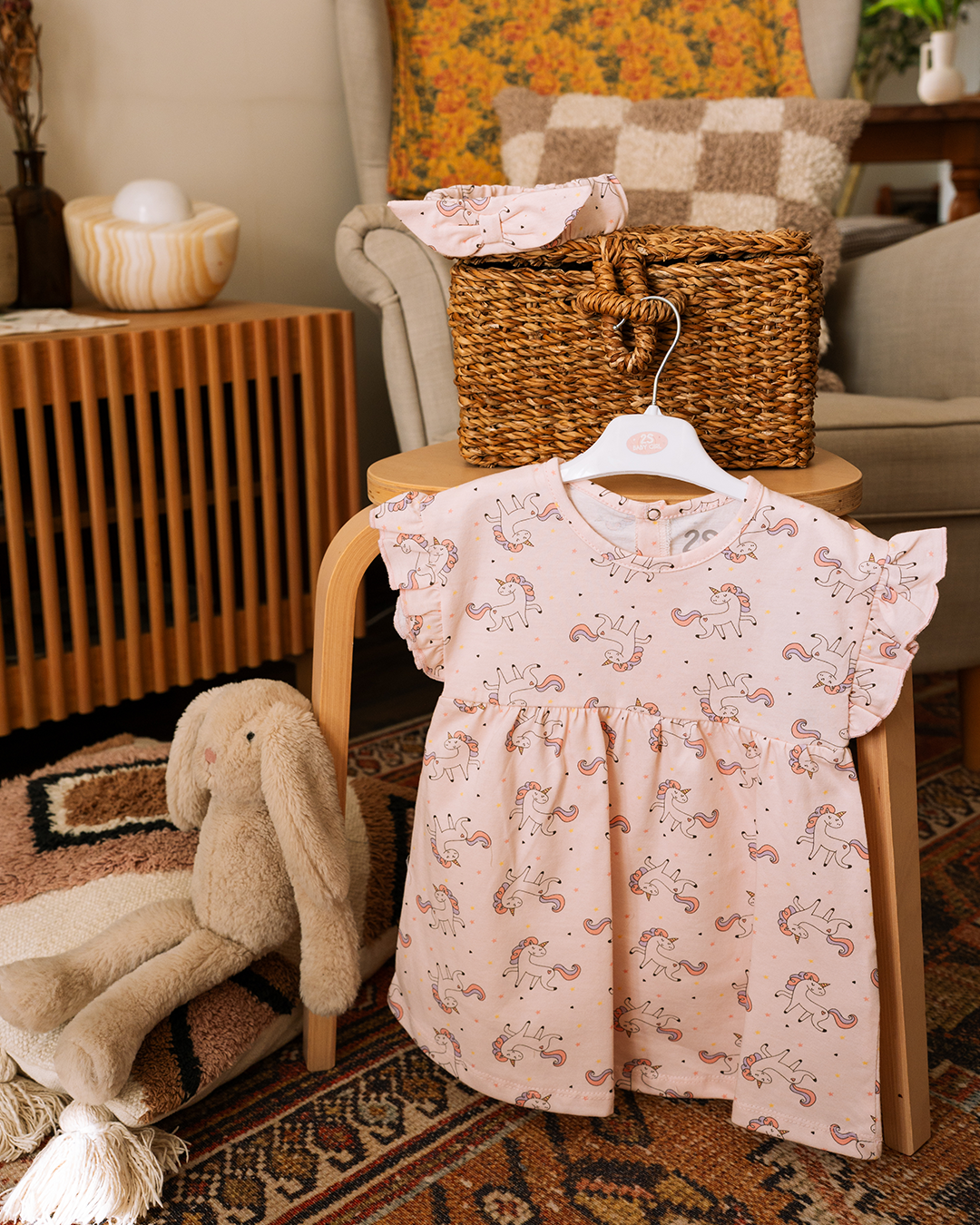 فستان بيبي بناتي يونيكورن