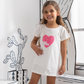 L'Amour girls half sleeve shirt